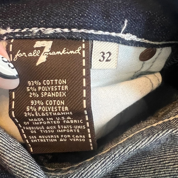 NWT 7FAMK austyn style dark wash relaxed fit jeans size 32- 7 for all mankind - Picture 6 of 8